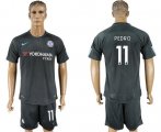 Wholesale Cheap Chelsea #11 Pedro Black Soccer Club Jersey