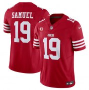 Wholesale Cheap Men's San Francisco 49ers #19 Deebo Samuel Red 2023 F.U.S.E. With 1-Star C Patch Vapor Untouchable Limited Football Stitched Jersey