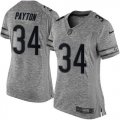 Wholesale Cheap Nike Bears #34 Walter Payton Gray Women's Stitched NFL Limited Gridiron Gray Jersey