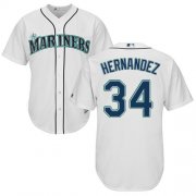 Wholesale Cheap Mariners #34 Felix Hernandez White Cool Base Stitched Youth MLB Jersey