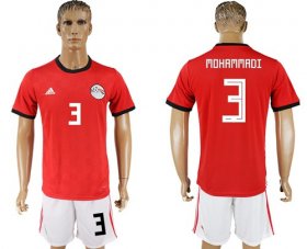 Wholesale Cheap Egypt #3 Mohammadi Red Home Soccer Country Jersey