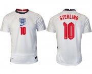 Wholesale Cheap Men 2020-2021 European Cup England home aaa version white 10 Nike Soccer Jersey