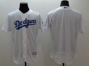 Wholesale Cheap Dodgers Blank White Flexbase Authentic Collection Stitched MLB Jersey