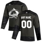 Wholesale Cheap Colorado Avalanche Adidas 2019 Veterans Day Authentic Custom Practice NHL Jersey Camo