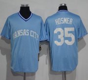 Wholesale Cheap Royals #35 Eric Hosmer Light Blue Cooperstown Stitched MLB Jersey