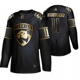 Wholesale Cheap Adidas Panthers #11 Jonathan Huberdeau Men\'s 2019 Black Golden Edition Authentic Stitched NHL Jersey