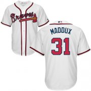 Wholesale Cheap Braves #31 Greg Maddux White Cool Base Stitched Youth MLB Jersey