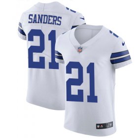 Wholesale Cheap Nike Cowboys #21 Deion Sanders White Men\'s Stitched NFL Vapor Untouchable Elite Jersey