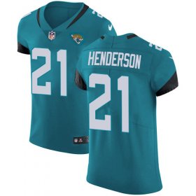 Wholesale Cheap Nike Jaguars #21 C.J. Henderson Teal Green Alternate Men\'s Stitched NFL New Elite Jersey