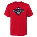 Wholesale Cheap Washington Nationals Majestic Youth 2019 World Series Champions Logo T-Shirt Red