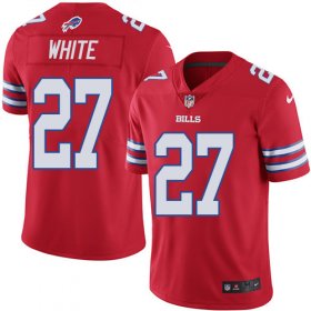 Wholesale Cheap Nike Bills #27 Tre\'Davious White Red Youth Stitched NFL Limited Rush Jersey