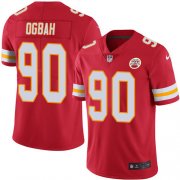 Wholesale Cheap Nike Chiefs #90 Emmanuel Ogbah Red Team Color Men's Stitched NFL Vapor Untouchable Limited Jersey