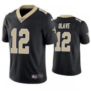 Wholesale Cheap Men's New Orleans Saints #12 Chris Olave Black Vapor Limited Stitched Jersey