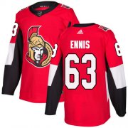 Wholesale Cheap Adidas Senators #63 Tyler Ennis Red Home Authentic Stitched NHL Jersey