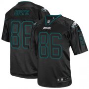 Wholesale Cheap Nike Eagles #86 Zach Ertz Lights Out Black Men's Stitched NFL Elite Jersey