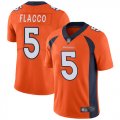 Wholesale Cheap Nike Broncos #5 Joe Flacco Orange Team Color Men's Stitched NFL Vapor Untouchable Limited Jersey