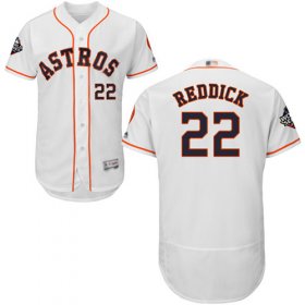 Wholesale Cheap Astros #22 Josh Reddick White Flexbase Authentic Collection 2019 World Series Bound Stitched MLB Jersey