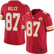 Wholesale Cheap Nike Chiefs #87 Travis Kelce Red Team Color Men's Stitched NFL Vapor Untouchable Limited Jersey