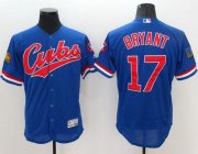 Wholesale Cheap Cubs #17 Kris Bryant Blue Flexbase Authentic Collection 1994 Turn Back The Clock Stitched MLB Jersey