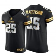 Wholesale Cheap Minnesota Vikings #25 Alexander Mattison Men's Nike Black Edition Vapor Untouchable Elite NFL Jersey