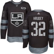 Wholesale Cheap Adidas Kings #32 Kelly Hrudey Black 1917-2017 100th Anniversary Stitched NHL Jersey