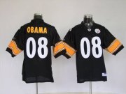 Wholesale Cheap Steelers #8 President Obama Stitched NFL Jersey