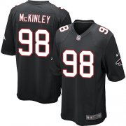 Wholesale Cheap Nike Falcons #98 Takkarist McKinley Black Alternate Youth Stitched NFL Elite Jersey
