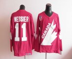 Wholesale Cheap Olympic 1991 CA. #11 Mark Messier Red CCM Throwback Stitched NHL Jersey