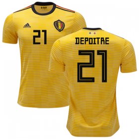 Wholesale Cheap Belgium #21 Depoitre Away Kid Soccer Country Jersey