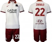 Wholesale Cheap Men 2020-2021 Club Roma away white 22 Nike Soccer Jersey