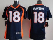 Wholesale Cheap Nike Broncos #18 Peyton Manning Blue Alternate Women's Stitched NFL New Elite Jersey