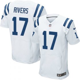 Wholesale Cheap Nike Colts #17 Philip Rivers White Men\'s Stitched NFL New Elite Jersey