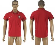 Wholesale Cheap Portugal Blank Red Polo Shirt