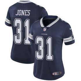 Wholesale Cheap Nike Cowboys #31 Byron Jones Navy Blue Team Color Women\'s Stitched NFL Vapor Untouchable Limited Jersey