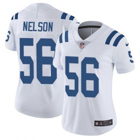 Wholesale Cheap Nike Colts #56 Quenton Nelson White Women\'s Stitched NFL Vapor Untouchable Limited Jersey