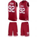 Wholesale Cheap Nike 49ers #92 Kerry Hyder Red Team Color Men's Stitched NFL Limited Tank Top Suit Jersey