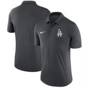 Wholesale Cheap Men's Los Angeles Dodgers Nike Anthracite Franchise Polo