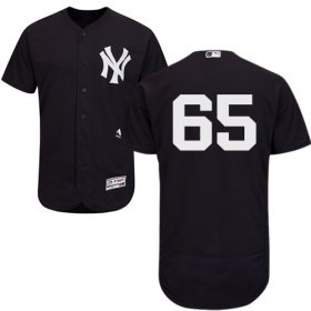 Wholesale Cheap Yankees #65 James Paxton Navy Blue Flexbase Authentic Collection Stitched MLB Jersey