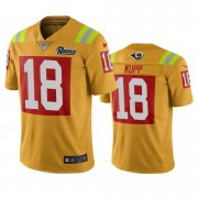 Wholesale Cheap Los Angeles Rams #18 Cooper Kupp Gold Vapor Limited City Edition NFL Jersey