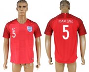 Wholesale Cheap England #5 Smalling Away Soccer Country Jersey