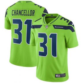 Wholesale Cheap Nike Seahawks #31 Kam Chancellor Green Men\'s Stitched NFL Limited Rush Jersey