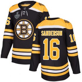 Wholesale Cheap Adidas Bruins #16 Derek Sanderson Black Home Authentic Stanley Cup Final Bound Stitched NHL Jersey