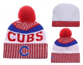 Wholesale Cheap MLB Chicago Cubs Logo Stitched Knit Beanies 005