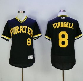 Wholesale Cheap Pirates #8 Willie Stargell Black Flexbase Authentic Collection Cooperstown Stitched MLB Jersey