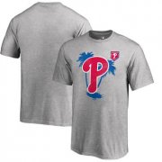 Wholesale Cheap Philadelphia Phillies Fanatics Branded 2018 MLB Spring Training Vintage T Shirt Heather Gray