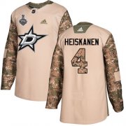 Wholesale Cheap Adidas Stars #4 Miro Heiskanen Camo Authentic 2017 Veterans Day 2020 Stanley Cup Final Stitched NHL Jersey