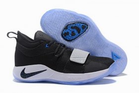 Wholesale Cheap Nike PG 2.5 Black and lake blue
