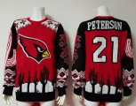 Wholesale Cheap Nike Cardinals #21 Patrick Peterson Red/Black Men's Ugly Sweater