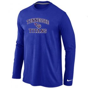 Wholesale Cheap Nike Tennessee Titans Heart & Soul Long Sleeve T-Shirt Blue
