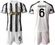 Wholesale Cheap Men 2020-2021 club Juventus home 6 white black Soccer Jerseys